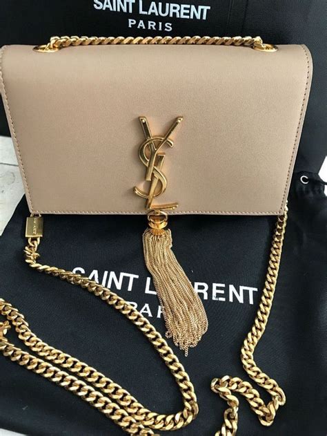 ysl shoulder bag silver chain|ysl crossbody bag beige.